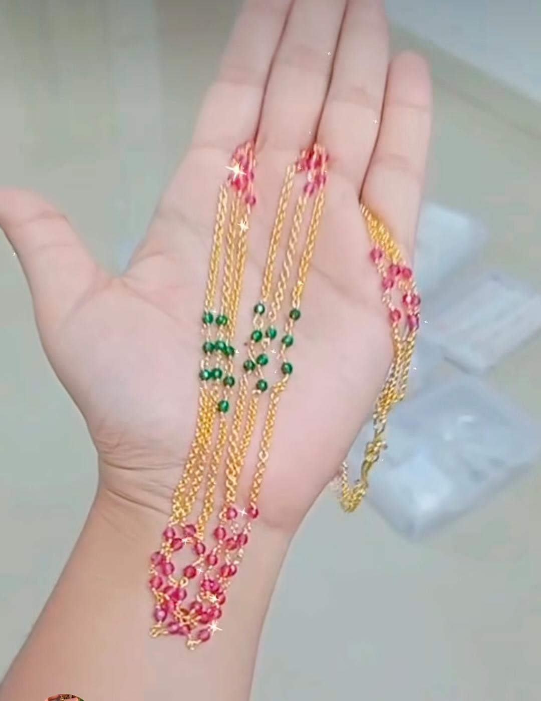 3 layer crystal combination neck Chain

Code : PGC1 Jewel byjuwaan