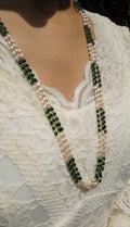 Beautiful 3 layer Rice Pearl Neckpiece Code : OWG3 Pearl Jewellery