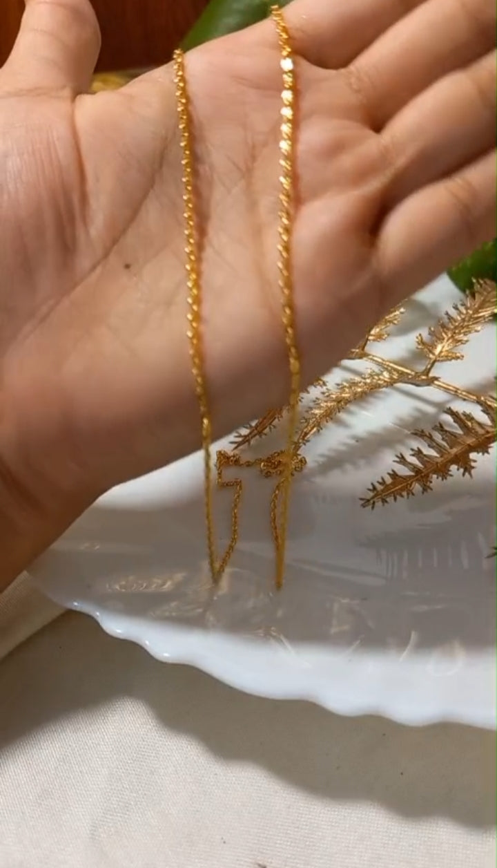 🎈 Daily wear Beautiful simple chain Code : P1 Pearl Jewellery