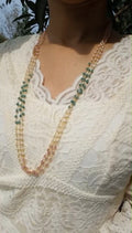 Beautiful 3 layer Neck piece Code : RWGP3L Pearl Jewellery